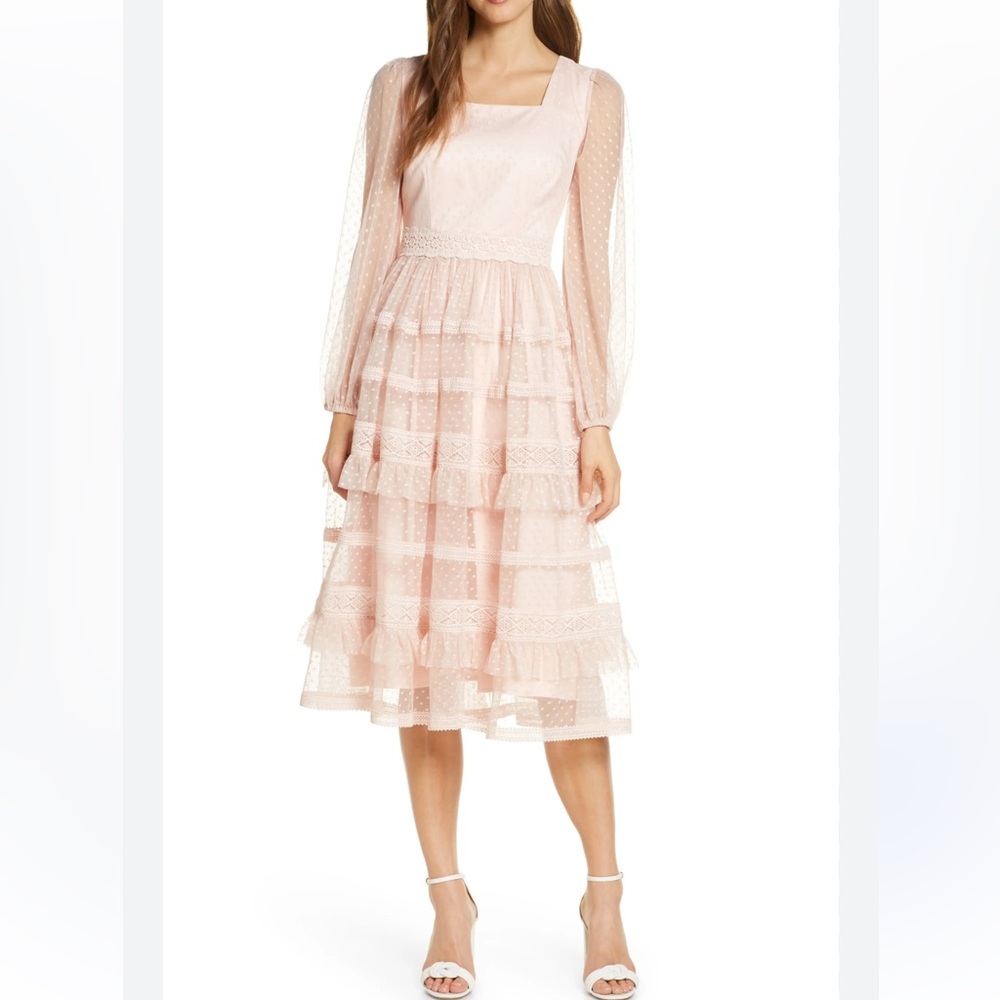 Rachel Parcell Blush Lace dress